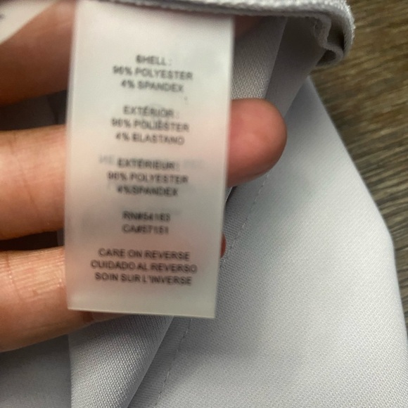 Calvin Klein Gathered V-Neck Sleeveless Top grey size L - Picture 8 of 8